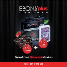 EBONY CONDOM +3