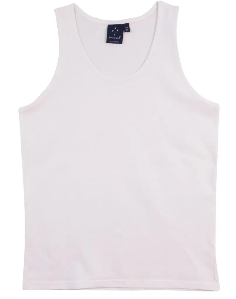 CLASSIC MEN'S WHITE SINGLET (TANK TOP)