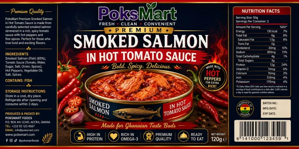 SMOKED SALMON IN HOT PEPPER AND TOMATOE SAUCE