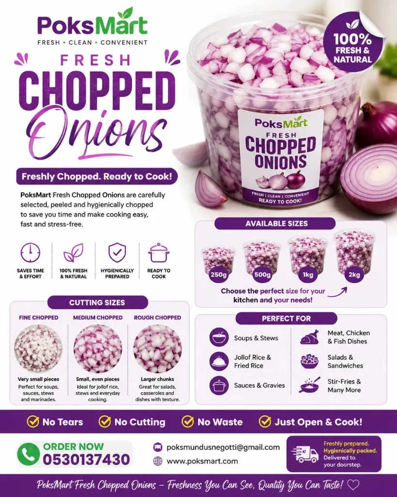 PoksMart Fresh Chopped Onion 🧅