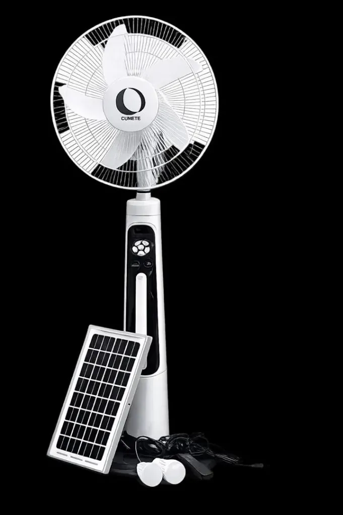 Rechargeable Solar Standing Fan