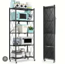 5-Tier Foldable Heavy-Duty Storage Rack Space-Saving | Durable | Easy to Move